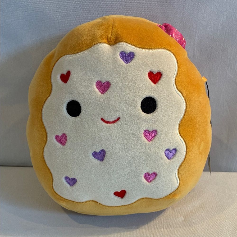 Squishmallows Danka the strawberry poptart 8" White frosted toaster pastry plush